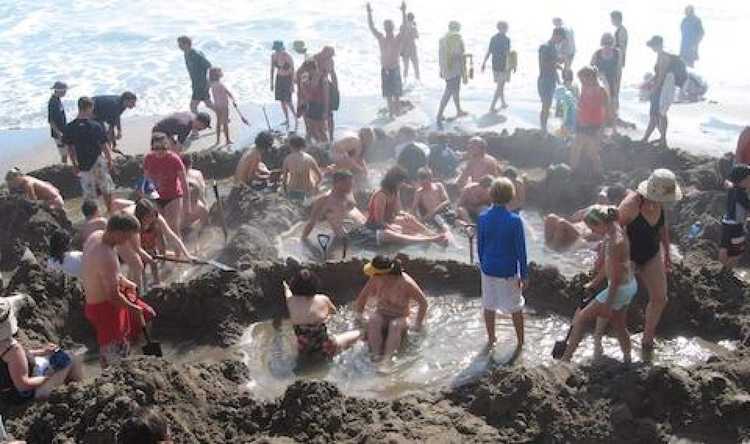 Hot Water Beach during the daytime