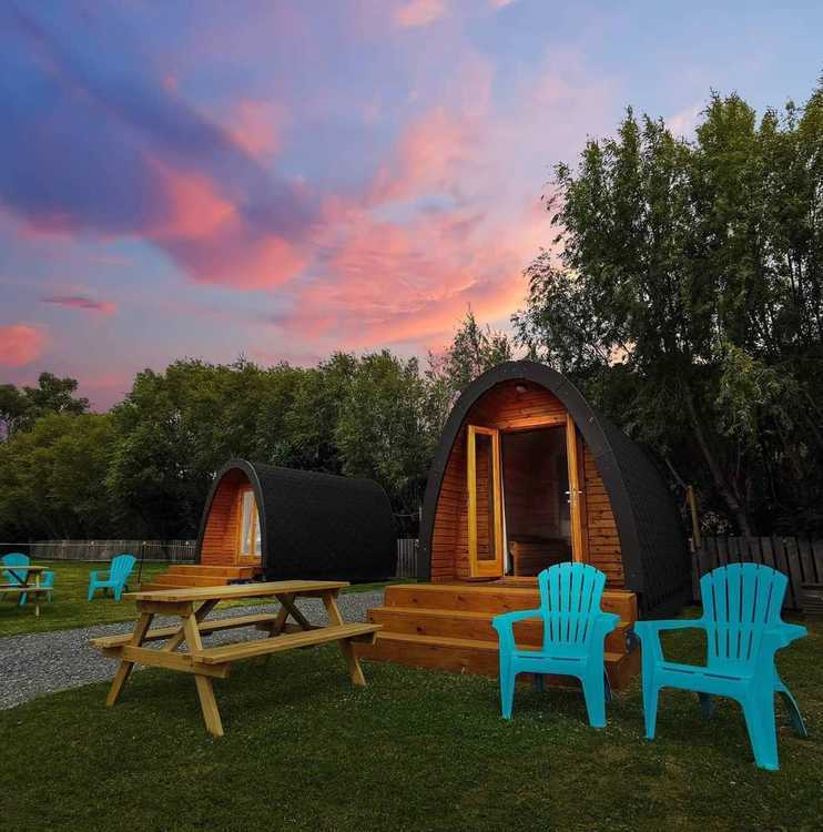 Shelly Beach glamping pods cropped