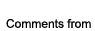 Comments from TripAdvisor Comments from TripAdvisor