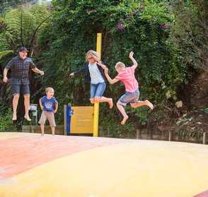 Jumping Pillow at Waihi Beach