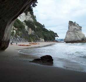 Kayak trip to Cathedral Cove
