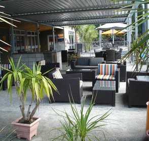 Outdoor dining area