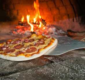 Wood fired pizza